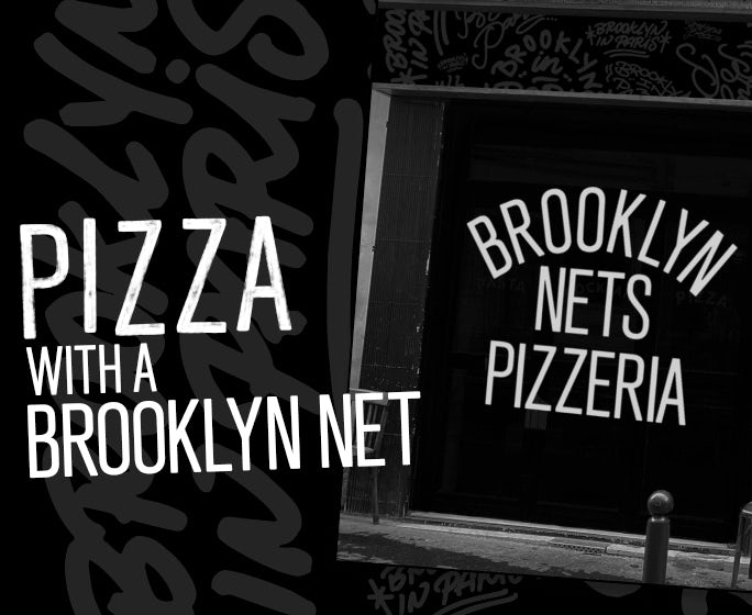 Pizza avec un joueur des Brooklyn Nets